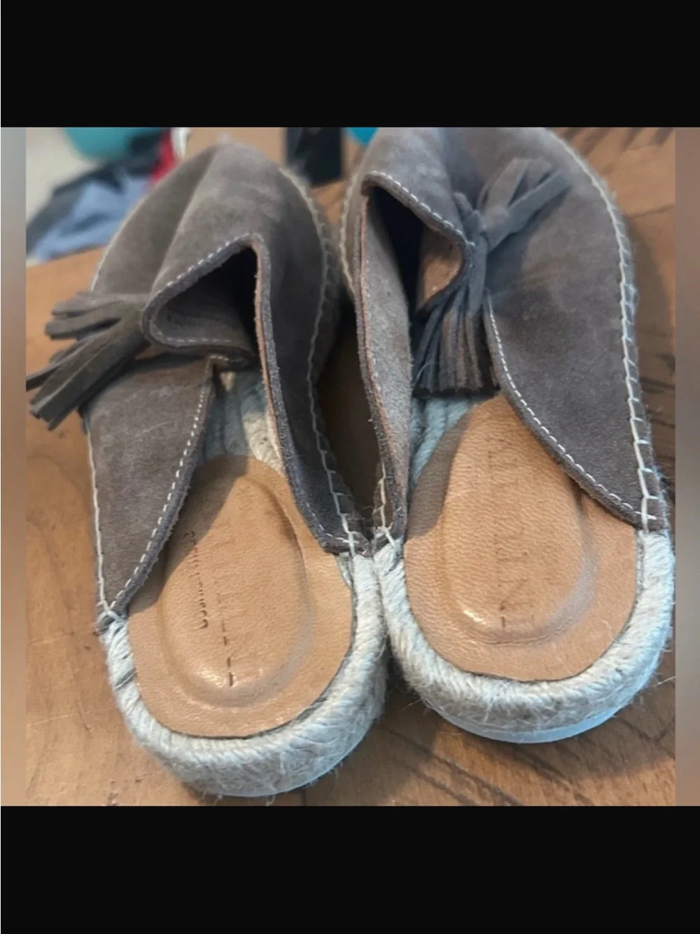 Taupe Suede Tassel Slip-On Espadrilles - Women